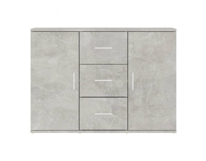 Sonata H Сайдборд, бетонно сив, 91x29,5x65 см, инженерно дърво