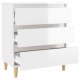 Sonata H Сайдборд, бял гланц, 60x35x70 см, инженерно дърво