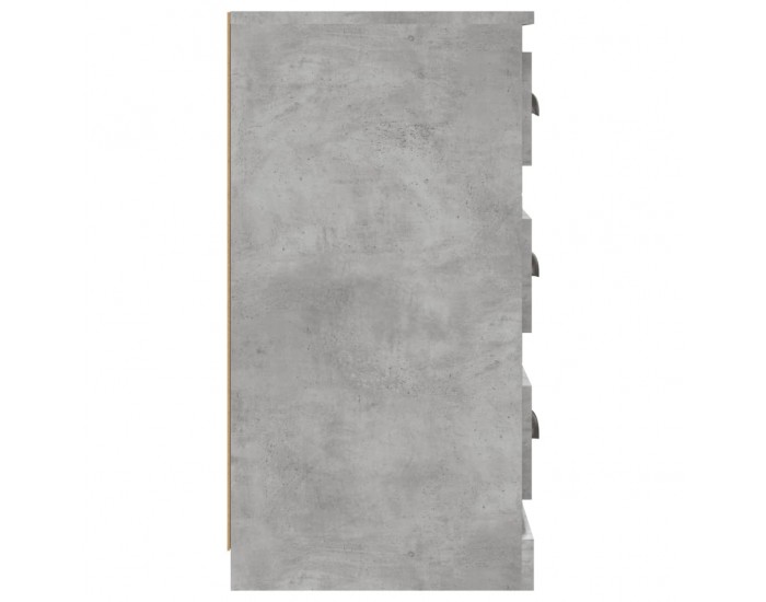 Sonata H Сайдборд, бетонно сив, 70x35,5x67,5 см, инженерно дърво