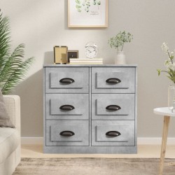 Sonata H Сайдборд, бетонно сив, 70x35,5x67,5 см, инженерно дърво - Corpuri, vitrine, biblioteci modulare
