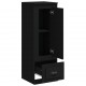 Sonata H Висок шкаф, черен, 36x35,5x103,5 cm, инженерно дърво