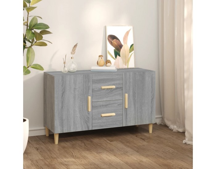 Sonata H Сайдборд, Сив сонома, 100x36x60 см, инженерно дърво