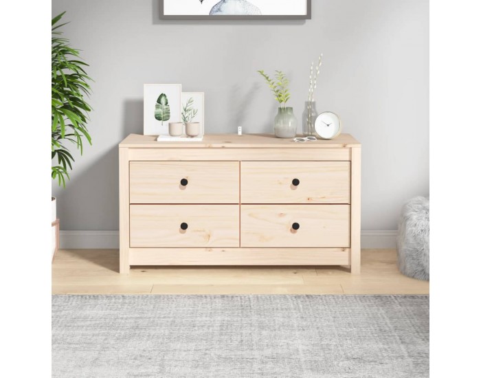 Sonata H Страничен шкаф, 100x40x54 см, борово дърво масив