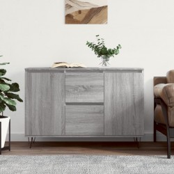 Sonata H Сайдборд, сив сонома, 104x35x70 см, инженерно дърво - Corpuri, vitrine, biblioteci modulare
