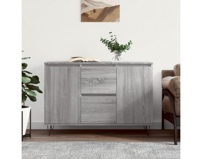 Sonata H Сайдборд, сив сонома, 104x35x70 см, инженерно дърво