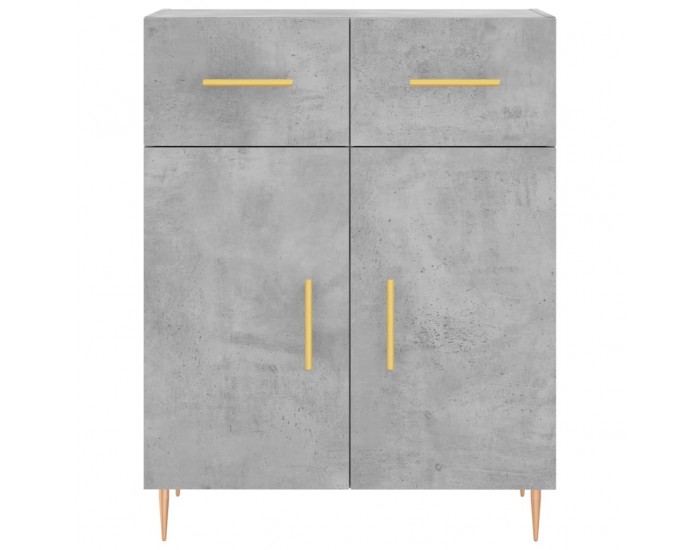 Sonata H Сайдборд, бетонно сив, 69,5x34x90 см, инженерно дърво