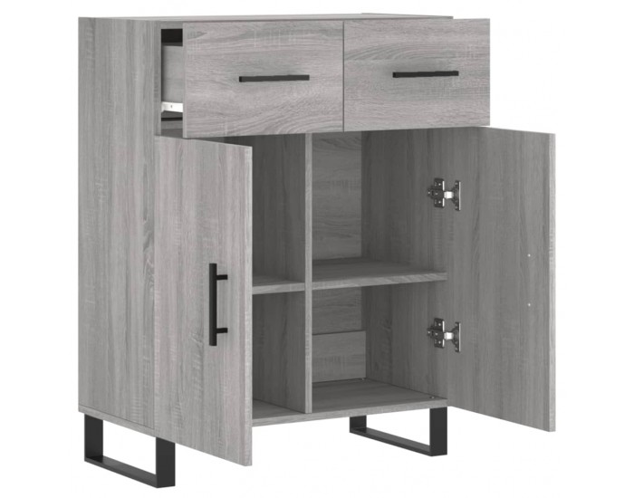 Sonata Dulap, gri sonoma, 69,5x34x90 cm, lemn compozit