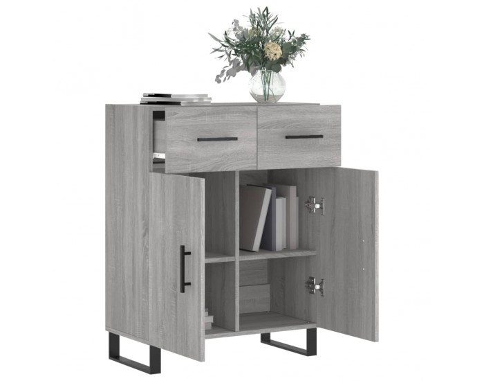 Sonata Dulap, gri sonoma, 69,5x34x90 cm, lemn compozit