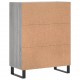 Sonata Dulap, gri sonoma, 69,5x34x90 cm, lemn compozit