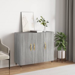Sonata H Сайдборд, Сив сонома, 90x34x80 см, инженерно дърво - Corpuri, vitrine, biblioteci modulare