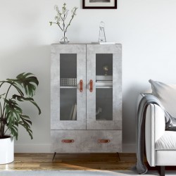 Sonata H Висок шкаф, бетонно сиво, 69,5x31x115 см, инженерно дърво - Corpuri, vitrine, biblioteci modulare