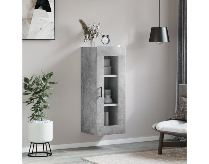 Sonata H Стенен шкаф бетонно сив 34,5x34x90 см