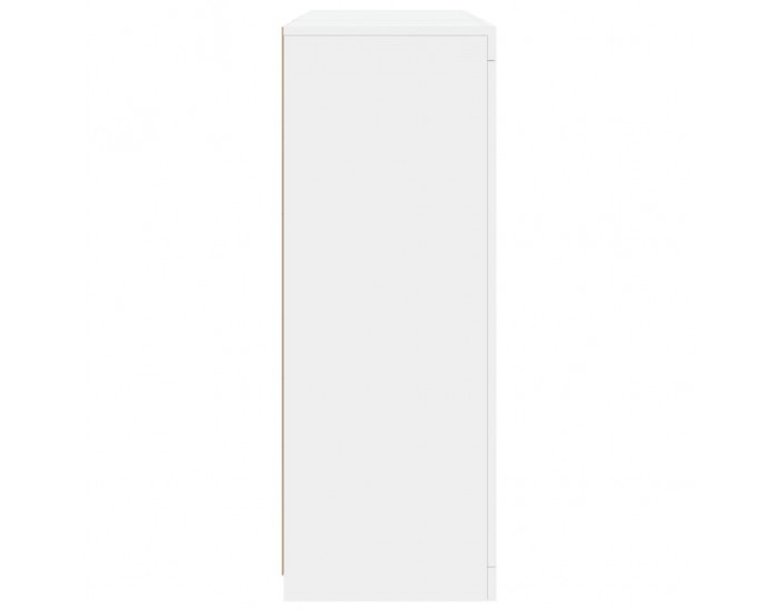 Sonata H Сайдборди с LED осветление, 3 бр, бели, инженерно дърво