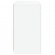 Sonata H Сайдборд с LED светлини, бял, 60,5x37x67 см