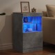 Sonata H Сайдборд с LED светлини, бетонно сив, 41x37x67 см