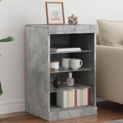 Sonata H Сайдборд с LED светлини, бетонно сив, 41x37x67 см - Corpuri, vitrine, biblioteci modulare