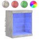 Sonata H Сайдборд с LED светлини, бетонно сив, 60,5x37x67 см