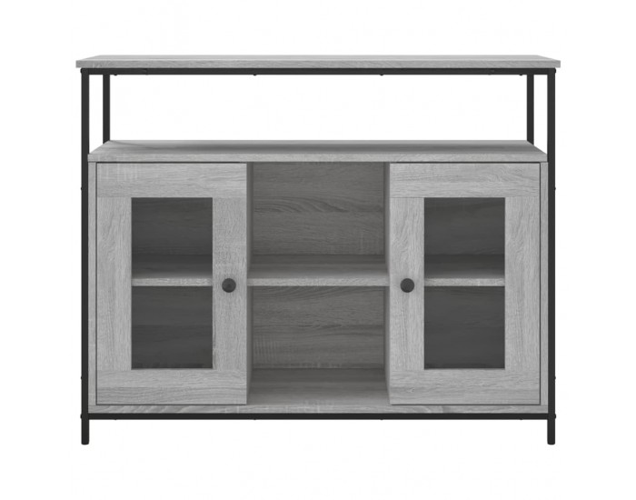 Sonata H Сайдборд, сив сонома, 100x35x80 см, инженерно дърво