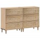 Sonata H Странични шкафове 2 бр 60x33x75 см манго масивно дърво