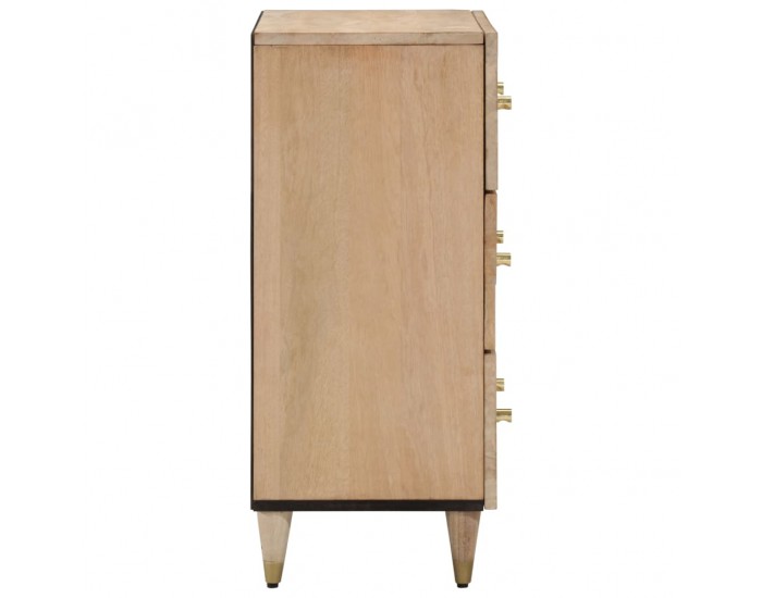 Sonata H Странични шкафове 2 бр 60x33x75 см манго масивно дърво