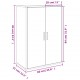 Sonata H Бюфет бетонно сив 60x31x84 см инженерно дърво