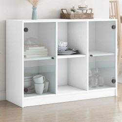 Sonata H Сайдборд, бял, 102x37x75,5 см, инженерно дърво - Corpuri, vitrine, biblioteci modulare