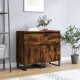 Sonata H Бюфети 2 бр опушен дъб 40x35x70 см инженерно дърво