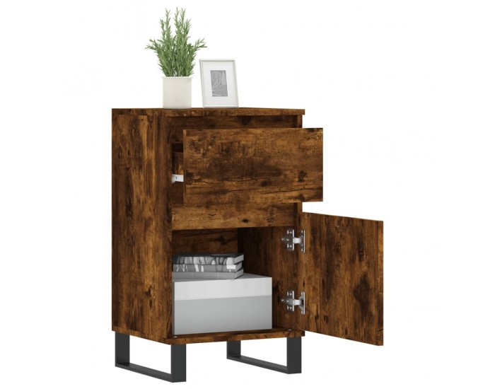 Sonata H Бюфети 2 бр опушен дъб 40x35x70 см инженерно дърво