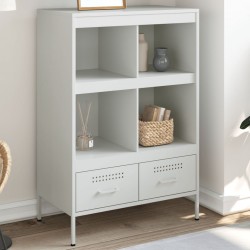 Sonata H Висок шкаф, бял, 68x39x101,5 см, стомана - Corpuri, vitrine, biblioteci modulare