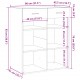 Sonata H Сайдборд, сив сонома, 80x42,5x93 см, инженерно дърво