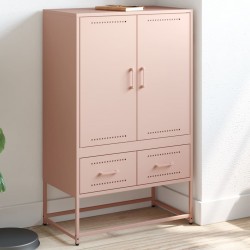 Sonata H Висок шкаф, розов, 68x39x111,5 см, стомана - Corpuri, vitrine, biblioteci modulare