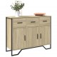 Sonata H Сайдборд, дъб сонома, 97x32,5x74,5 см инженерно дърво