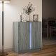 Sonata H Сайдборд с LED, сив сонома, 77x34x85 см, инженерно дърво