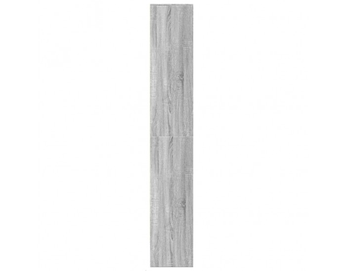 Sonata H Висок шкаф с LED, сив сонома, 69x32,5x200 см, инженерно дърво