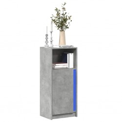 Sonata H Сайдборд с LED, бетонно сив, 42,5x34x100 см, инженерно дърво - Corpuri, vitrine, biblioteci modulare