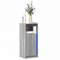 Sonata H Сайдборд с LED, сив сонома, 42,5x34x100 см, инженерно дърво - Corpuri, vitrine, biblioteci modulare