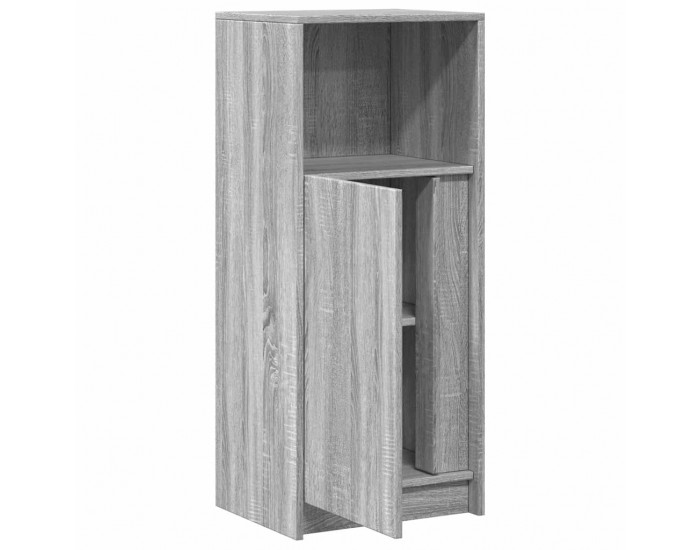 Sonata H Сайдборд с LED, сив сонома, 42,5x34x100 см, инженерно дърво