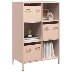 Sonata H Висок шкаф, розов, 68x39x103,5 см, стомана - Corpuri, vitrine, biblioteci modulare