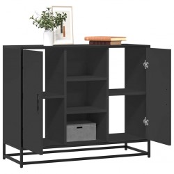 Sonata H Сайдборд, черен, 92x35x76 см, инженерно дърво - Corpuri, vitrine, biblioteci modulare