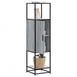 Sonata H Висока дъска Grey Sonoma 35,5x35x139cm Обработено дърво и метал - Corpuri, vitrine, biblioteci modulare