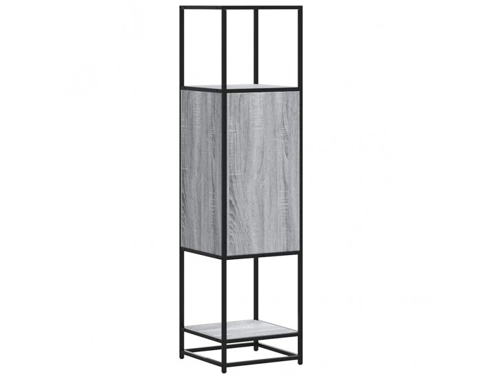 Sonata H Висока дъска Grey Sonoma 35,5x35x139cm Обработено дърво и метал