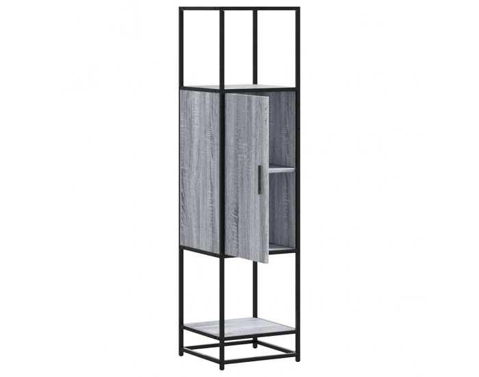 Sonata H Висока дъска Grey Sonoma 35,5x35x139cm Обработено дърво и метал