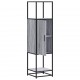 Sonata H Висока дъска Grey Sonoma 35,5x35x139cm Обработено дърво и метал