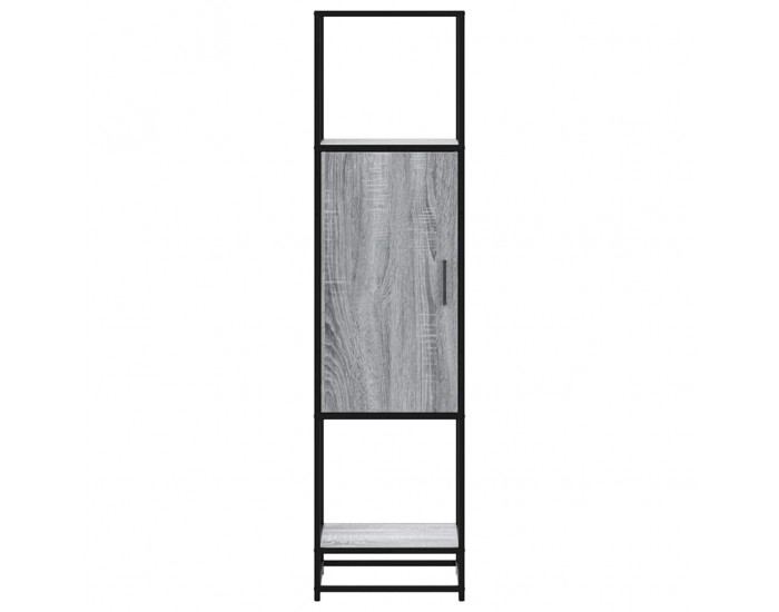 Sonata H Висока дъска Grey Sonoma 35,5x35x139cm Обработено дърво и метал