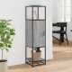 Sonata H Висока дъска Grey Sonoma 35,5x35x139cm Обработено дърво и метал