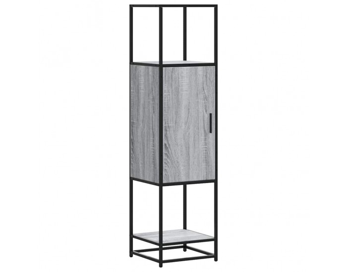 Sonata H Висока дъска Grey Sonoma 35,5x35x139cm Обработено дърво и метал