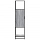 Sonata H Висока дъска Grey Sonoma 35,5x35x139cm Обработено дърво и метал
