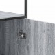 Sonata H Висока дъска Grey Sonoma 35,5x35x139cm Обработено дърво и метал