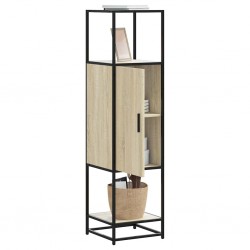 Sonata H Висока дъска Сонома дъб 35,5x35x139 cm Обработено дърво и метал - Corpuri, vitrine, biblioteci modulare