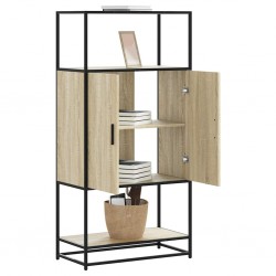Sonata H Висока дъска Сонома дъб 68x35x139 cm Обработено дърво и метал - Corpuri, vitrine, biblioteci modulare